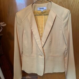Jones Studio Cream Blazer Classic Suit Jacket